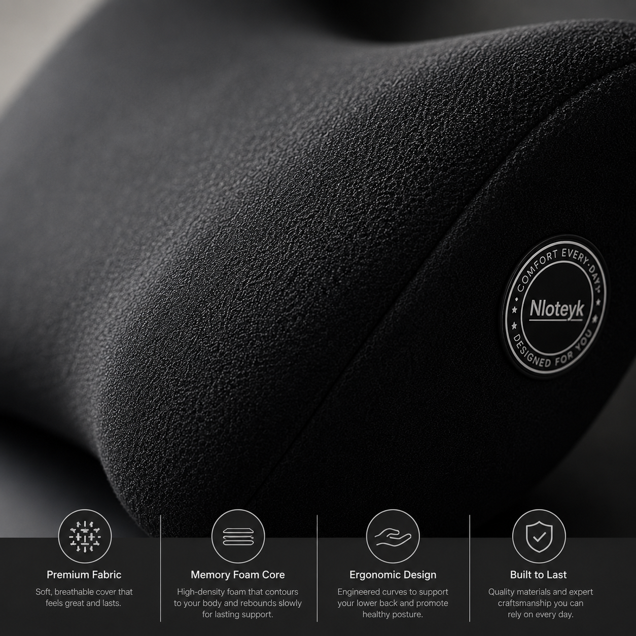 The All-Day Comfort Set: Memory Foam Lumbar & Neck