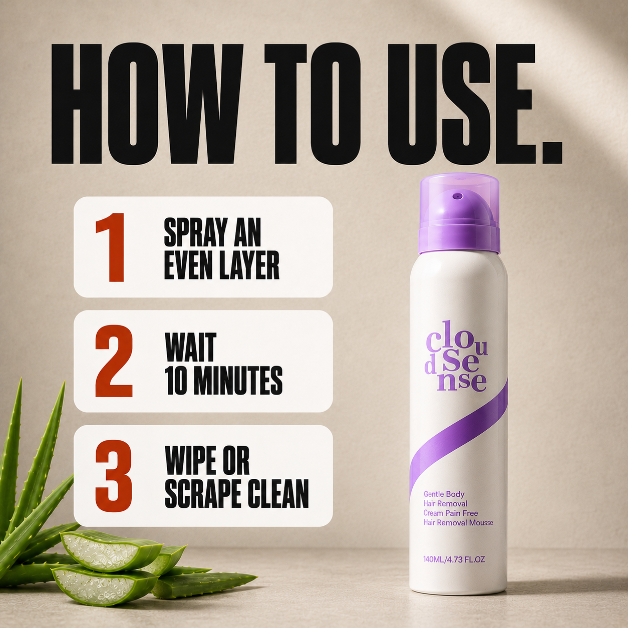 FuzzAway Hair Removal Spray