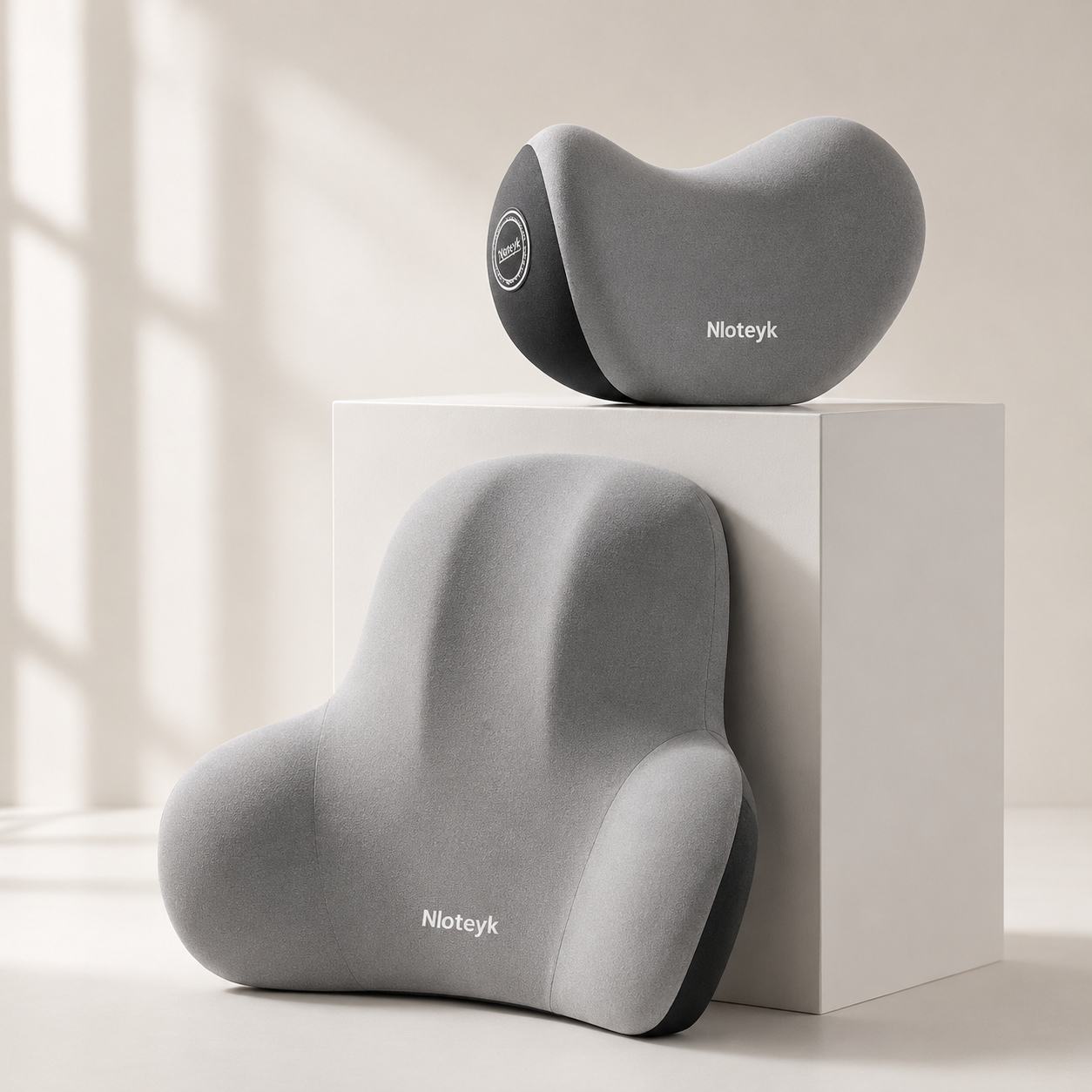 The All-Day Comfort Set: Memory Foam Lumbar & Neck