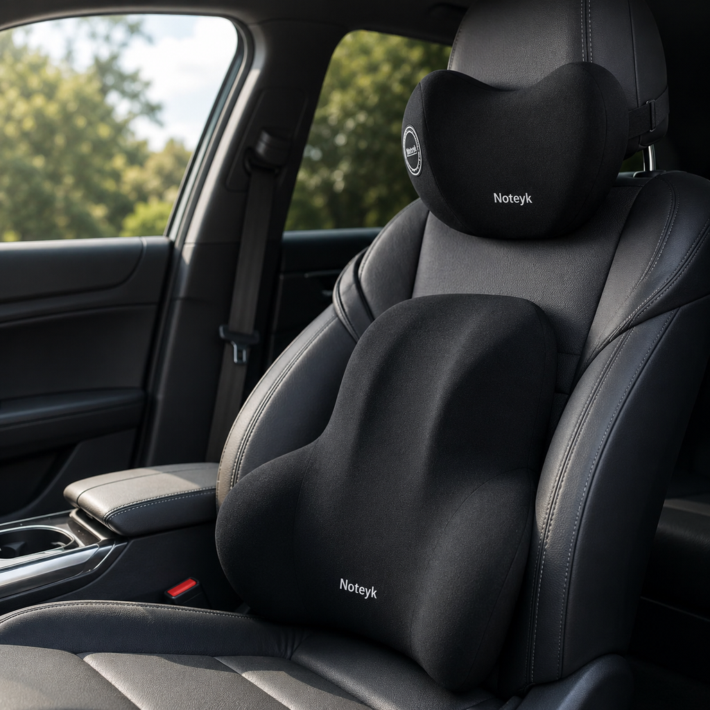 The All-Day Comfort Set: Memory Foam Lumbar & Neck