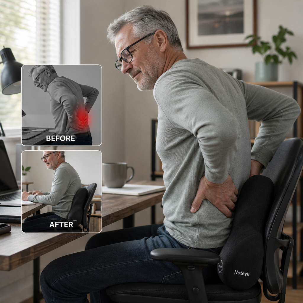 The All-Day Comfort Set: Memory Foam Lumbar & Neck