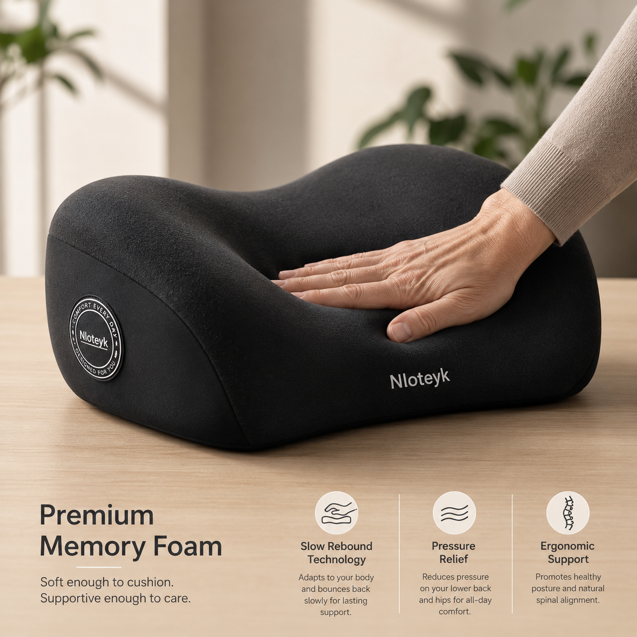 The All-Day Comfort Set: Memory Foam Lumbar & Neck