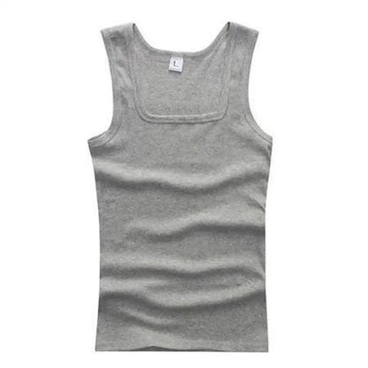 HOT Summer plus Size Male Clothes Tank Tops 100% Pure Cotton Sleeveless Fitness T-Shirt Elastic Bodybuilding Vest for Men Women