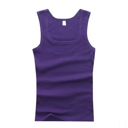 HOT Summer plus Size Male Clothes Tank Tops 100% Pure Cotton Sleeveless Fitness T-Shirt Elastic Bodybuilding Vest for Men Women