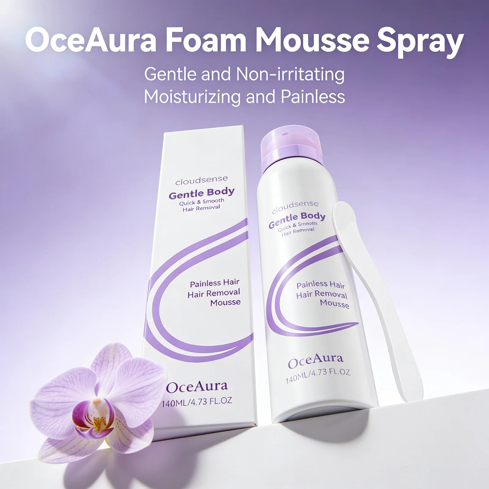 Hair Removal Mousse Pain Free Depilatory Underarm Leg Arm Body Long-Lasting Growth Inhibitor Smooth Skin Care Foam Mousse Spray