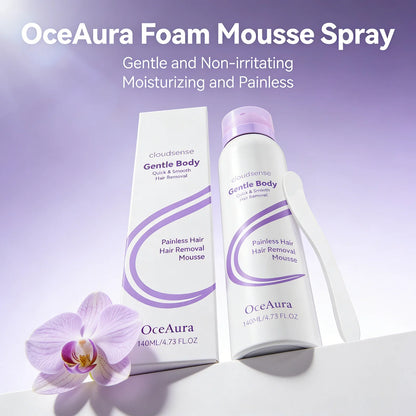 Hair Removal Mousse Pain Free Depilatory Underarm Leg Arm Body Long-Lasting Growth Inhibitor Smooth Skin Care Foam Mousse Spray